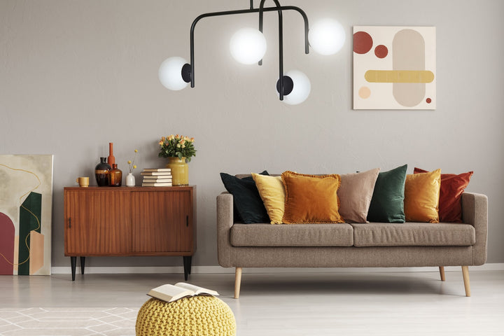 Plafoniera KALF 4B neagra