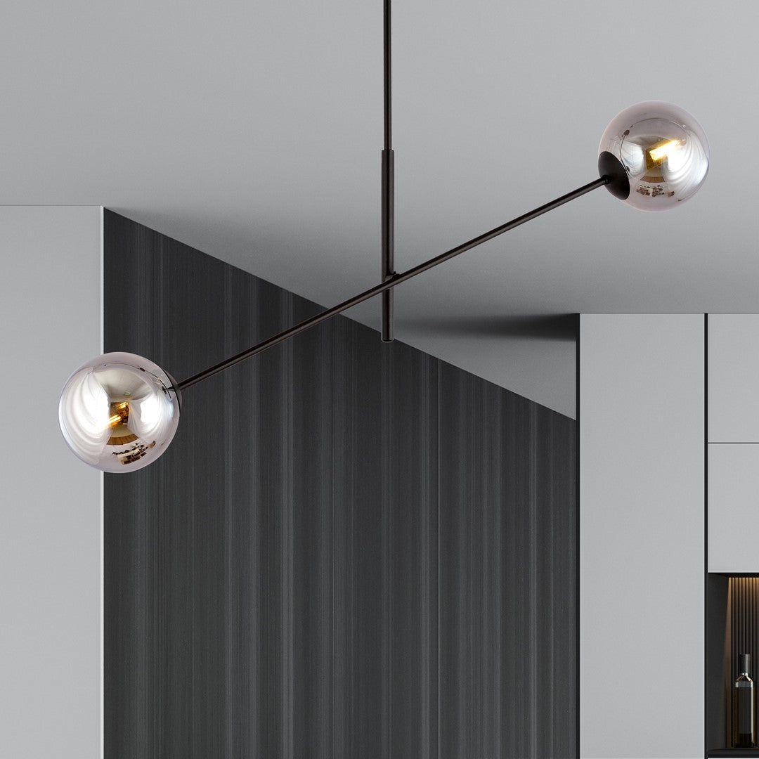 Lustra LINEAR 2 neagra/grafit