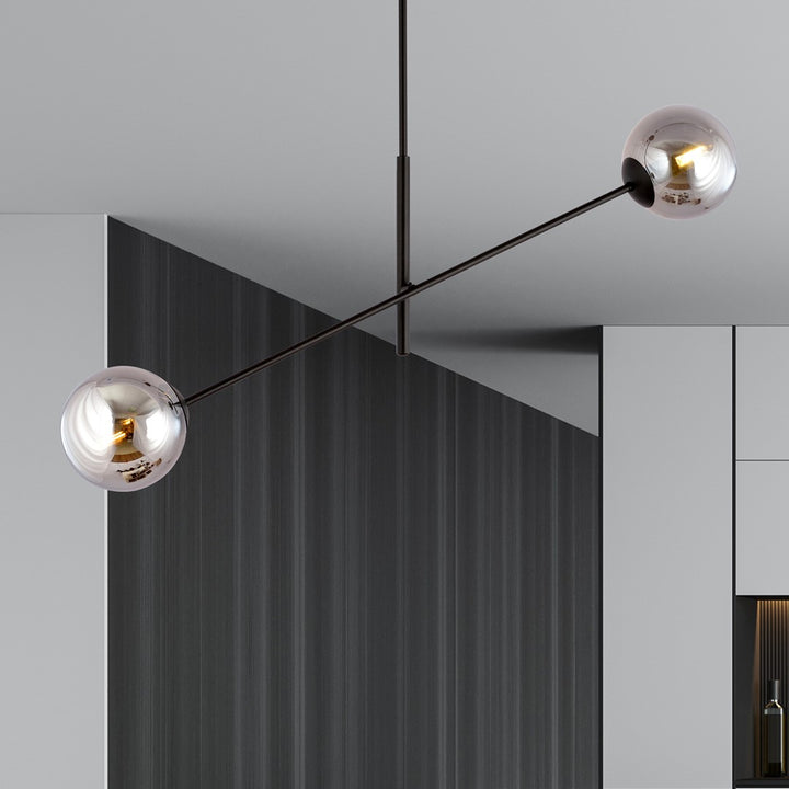 Lustra LINEAR 2 neagra/grafit
