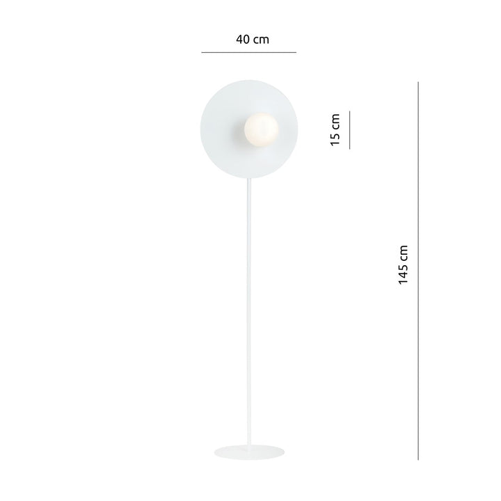 Lampa de podea OSLO LP WHITE/OPAL