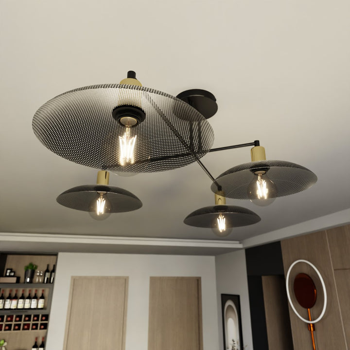 Plafoniera SPIRIT 4 neagra