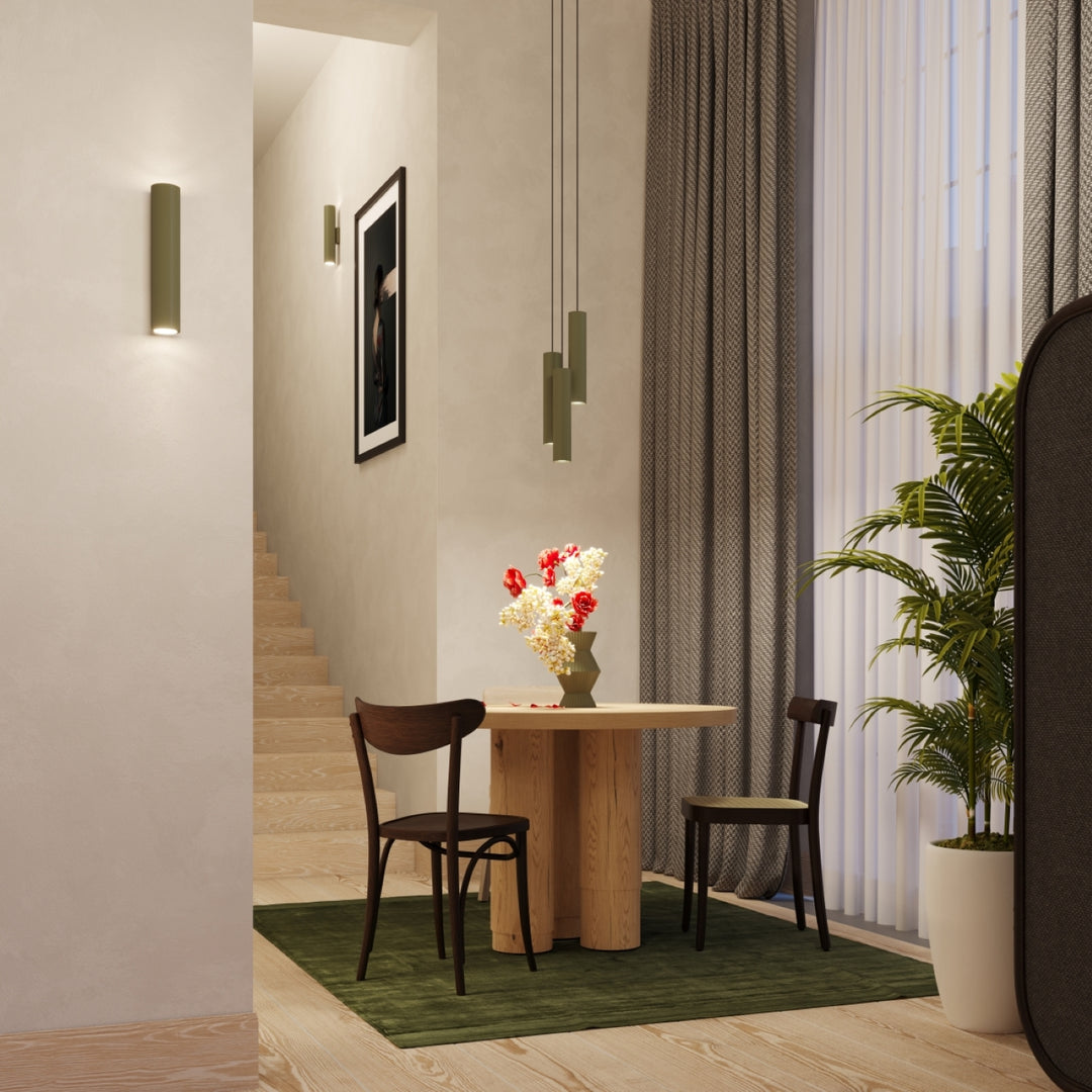 Lampa suspendata LAGOS 3L verde masliniu