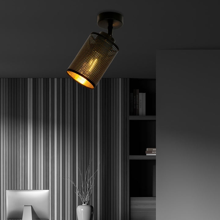Plafoniera BRONX 1 neagra