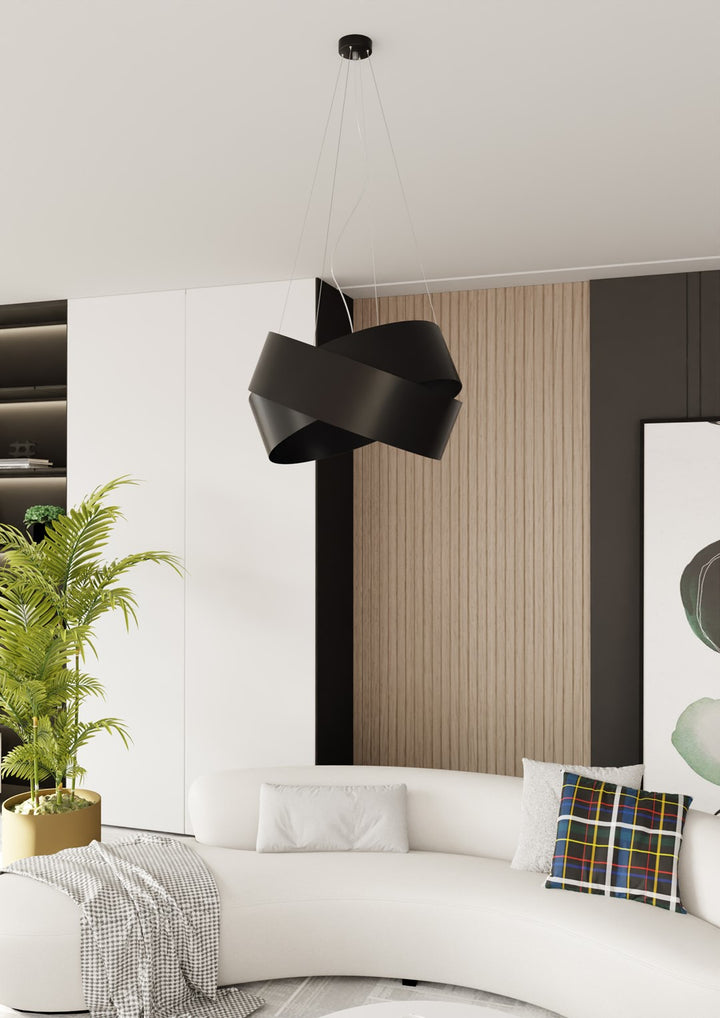 Lustra suspendata VIENO neagra