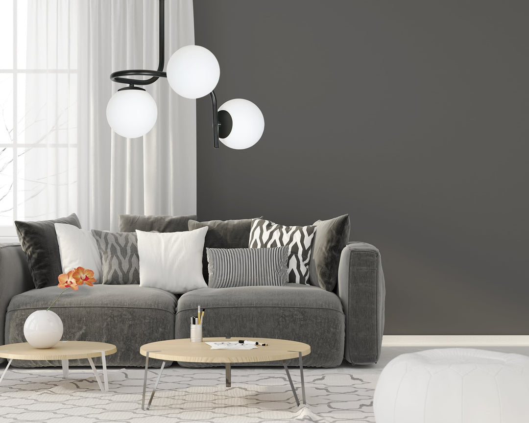Plafoniera KALF 3 neagra