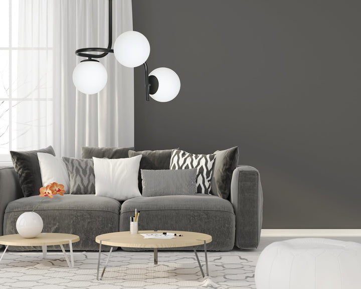 Plafoniera KALF 3 neagra