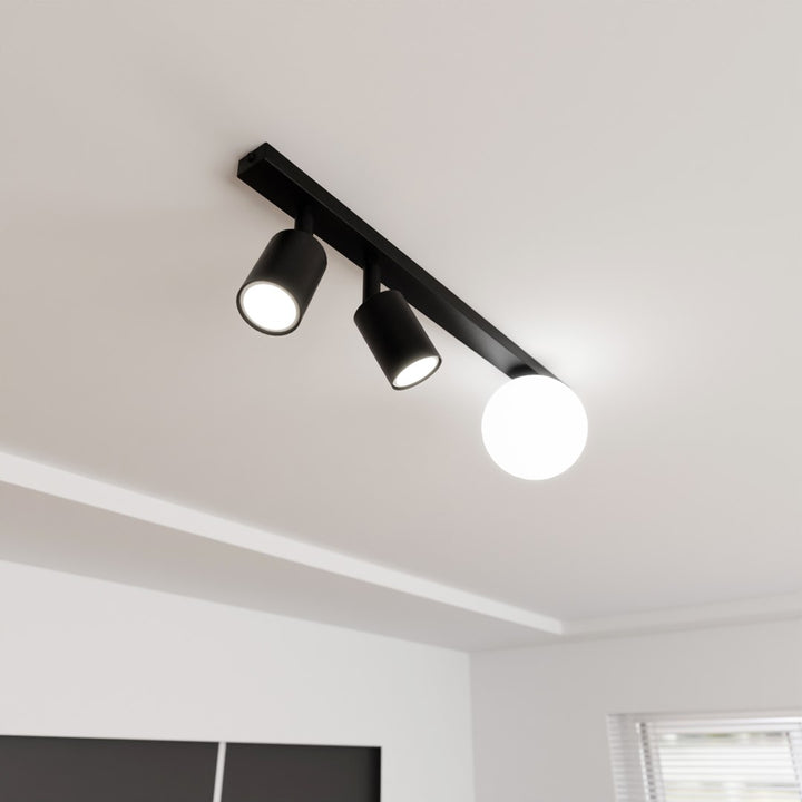 Plafoniera BASTER 3 neagra