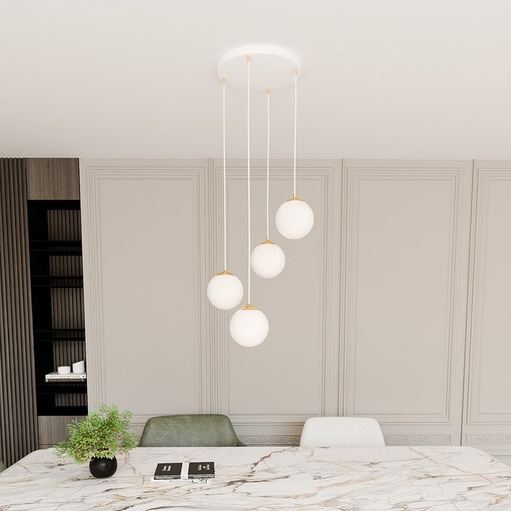 Lustra suspendata ROYAL 4 alba