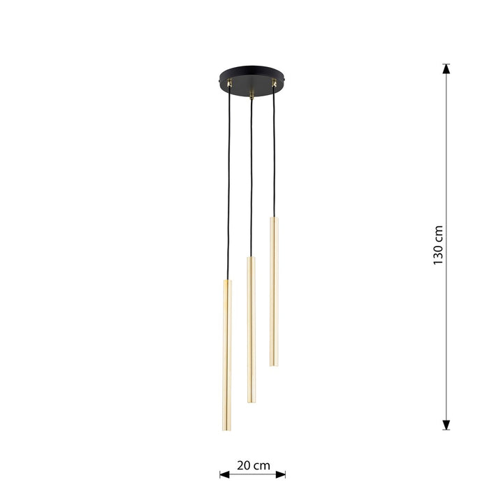 Lustra suspendata SELTER 3 PREMIUM auriu