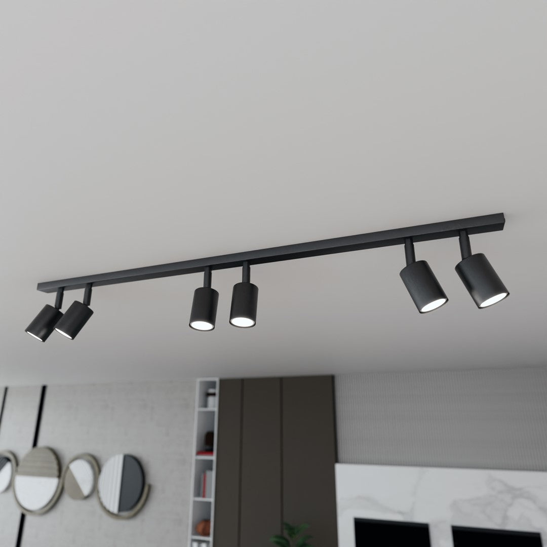 Plafoniera FLASH 6 neagra