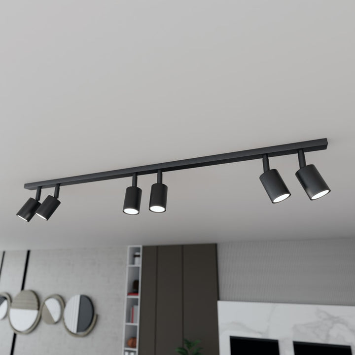 Plafoniera FLASH 6 neagra