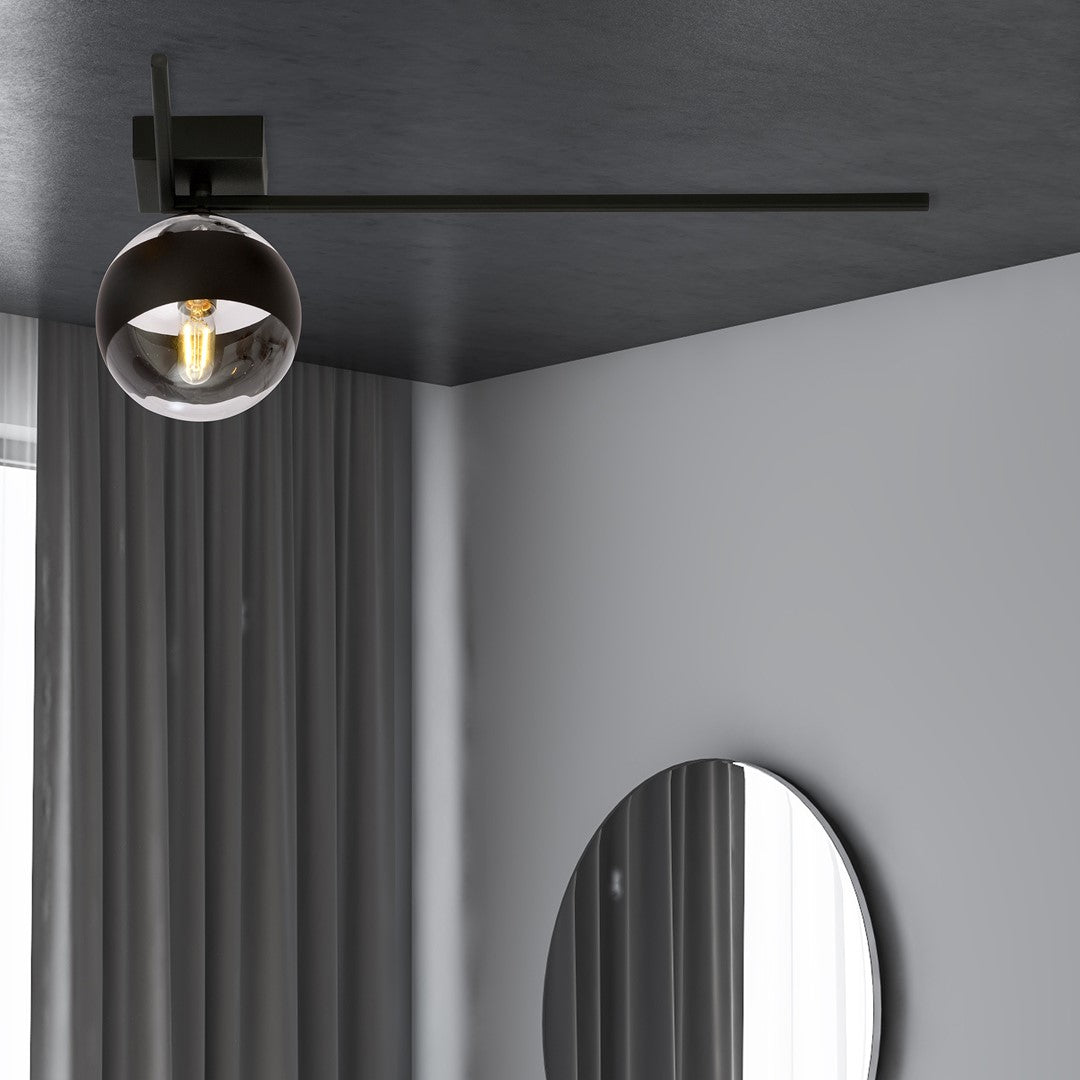 Plafoniera IMAGO 1F cu dunga neagra