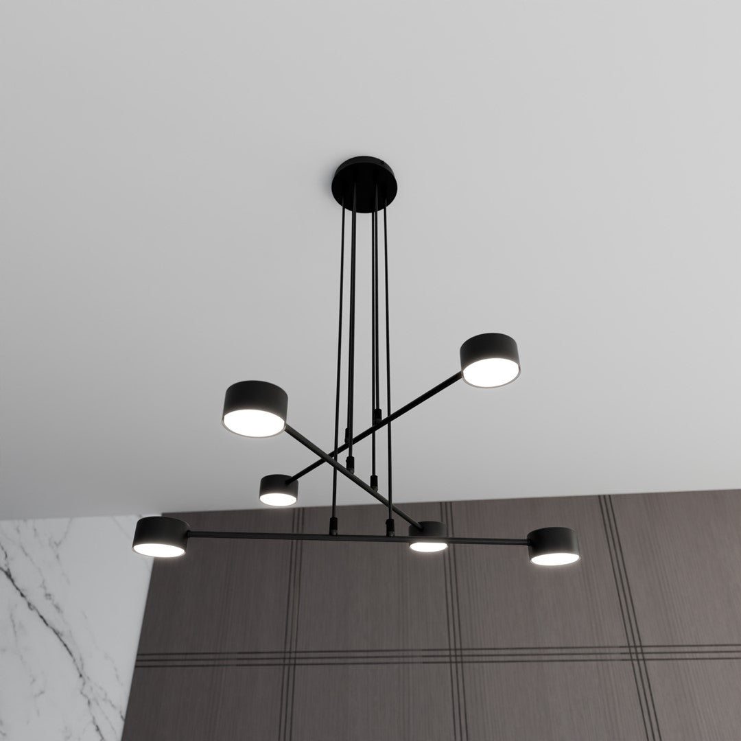 Lustra suspendata MODUS 6 neagra
