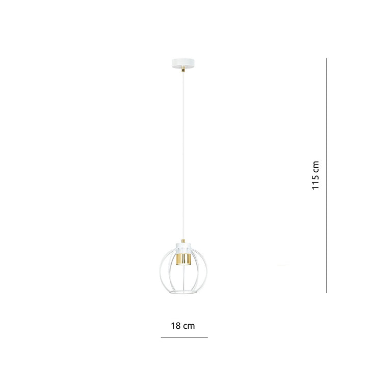 Pendul AJAX 1 alba/auriu