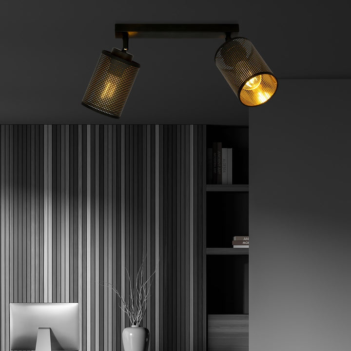 Plafoniera BRONX 2 neagra