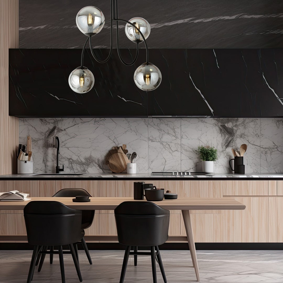 Lustra ARCHI 4A neagra GRAFIT