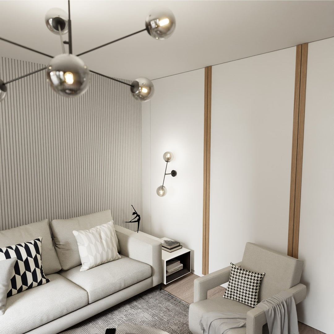 Aplica de perete LINEAR K2 neagra-grafit