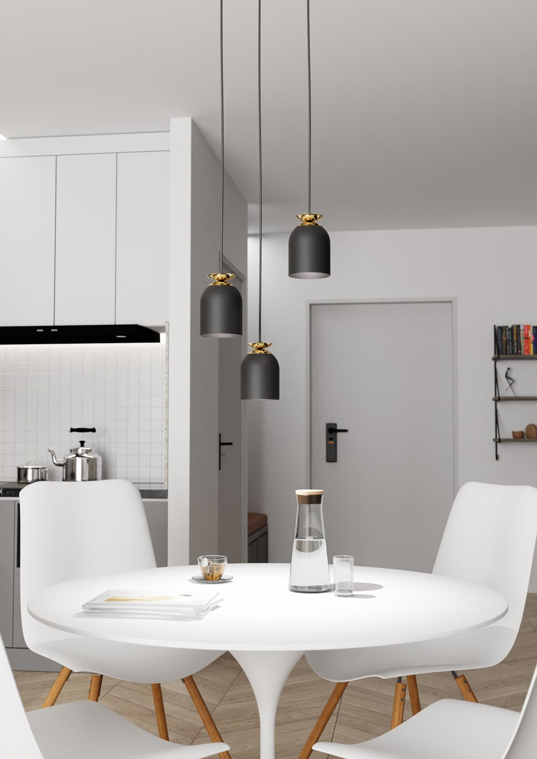 Lustra suspendata TARGET 3 PREM neagra