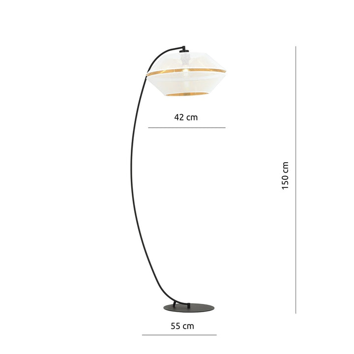 Lampa de podea MALIA LP WHITE/GOLD