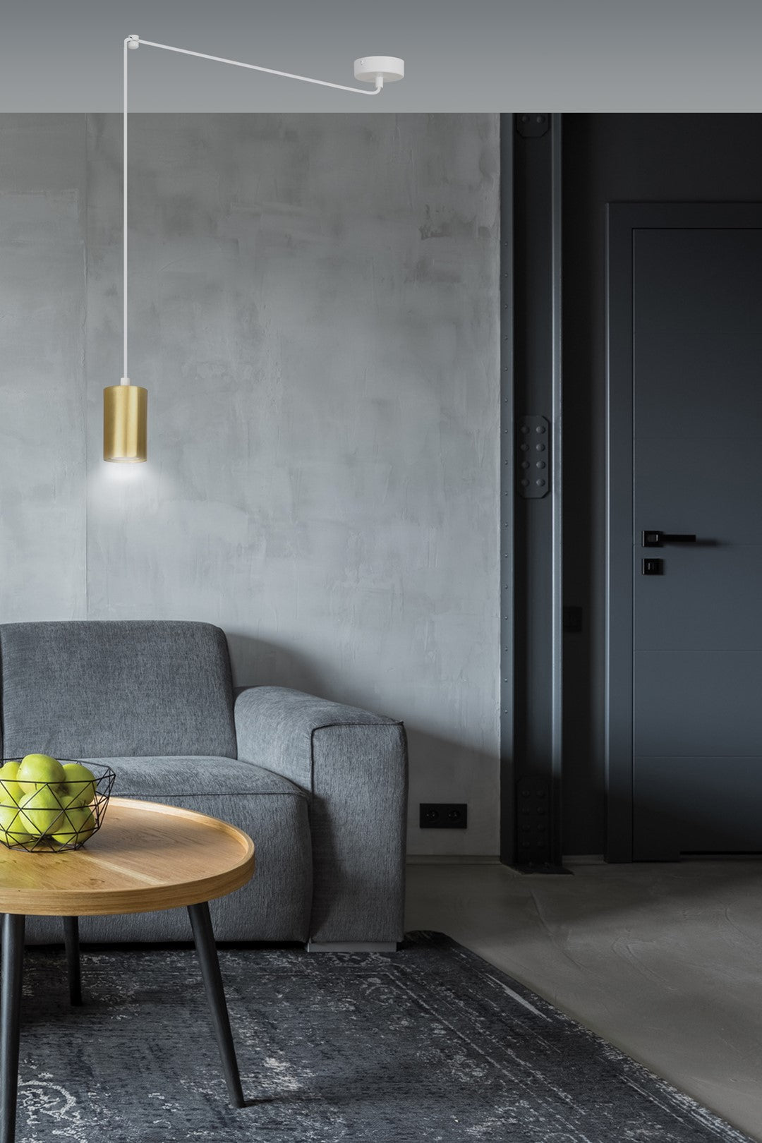 Pendul TRAKER 1 alb uc auriu