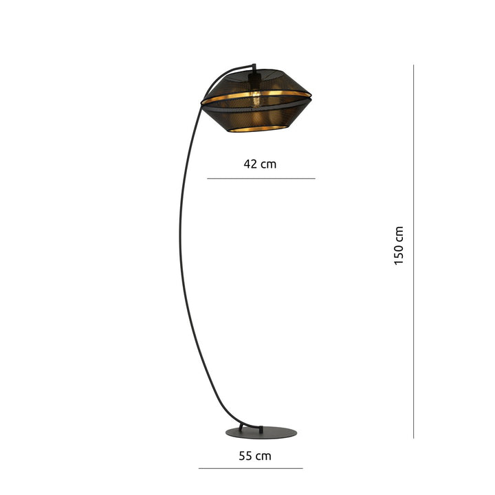 Lampa de podea MALIA LP BLACK/GOLD