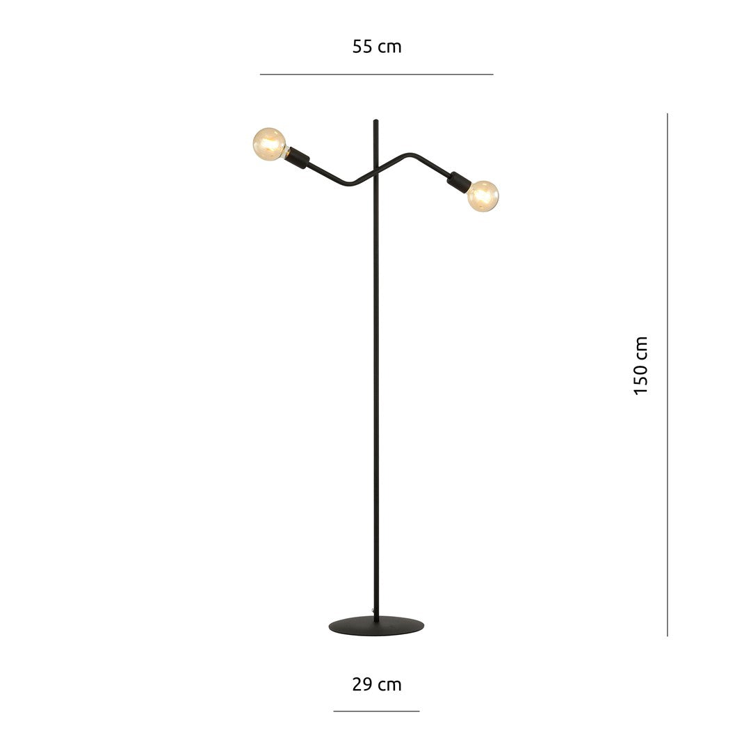 Lampa de podea FRIX LP2 BLACK