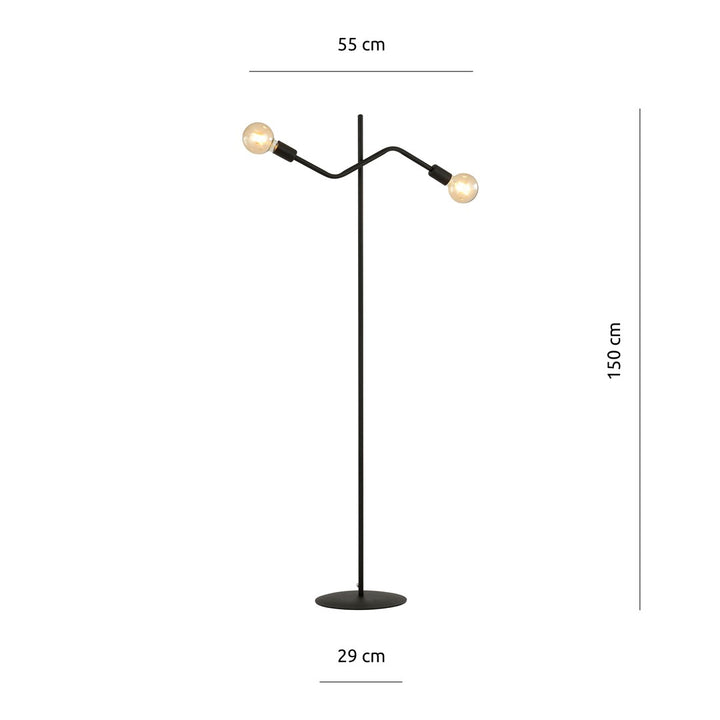 Lampa de podea FRIX LP2 BLACK