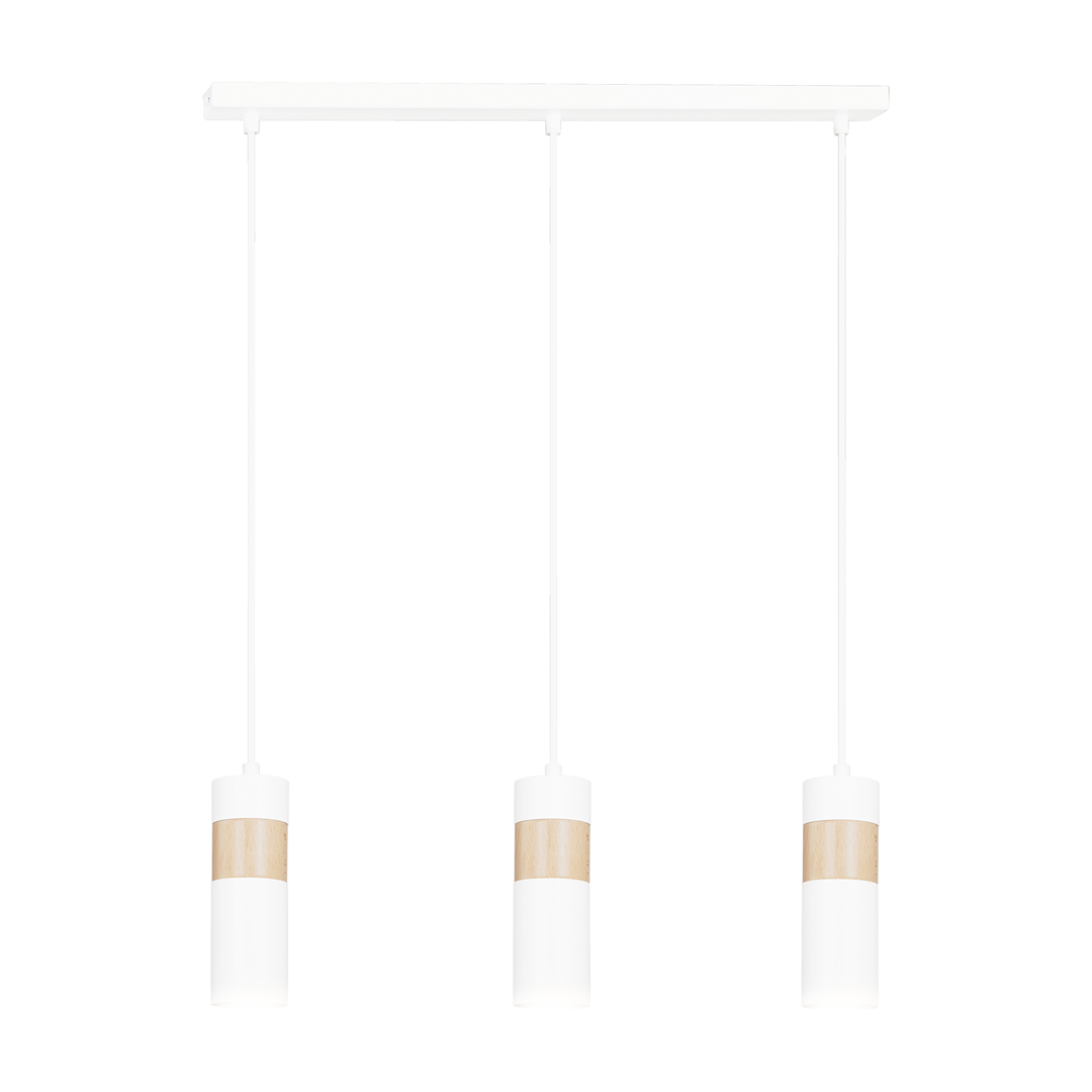Lustra suspendata cu 3 pendule AKARI 3 alba