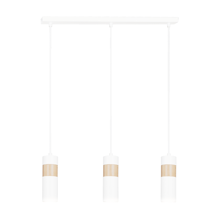 Lustra suspendata cu 3 pendule AKARI 3 alba
