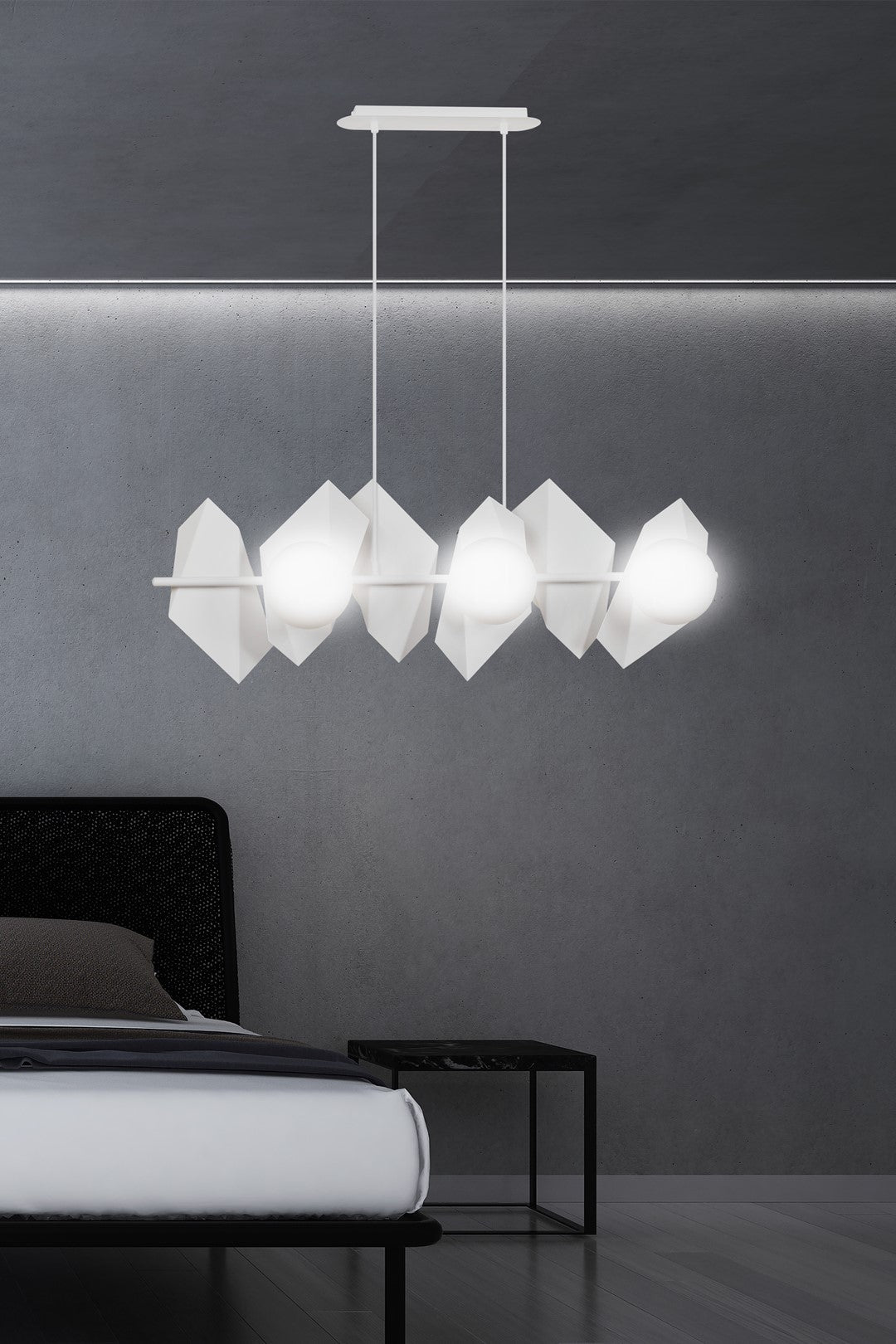 Lustra suspendata DRIFTON 6 alba