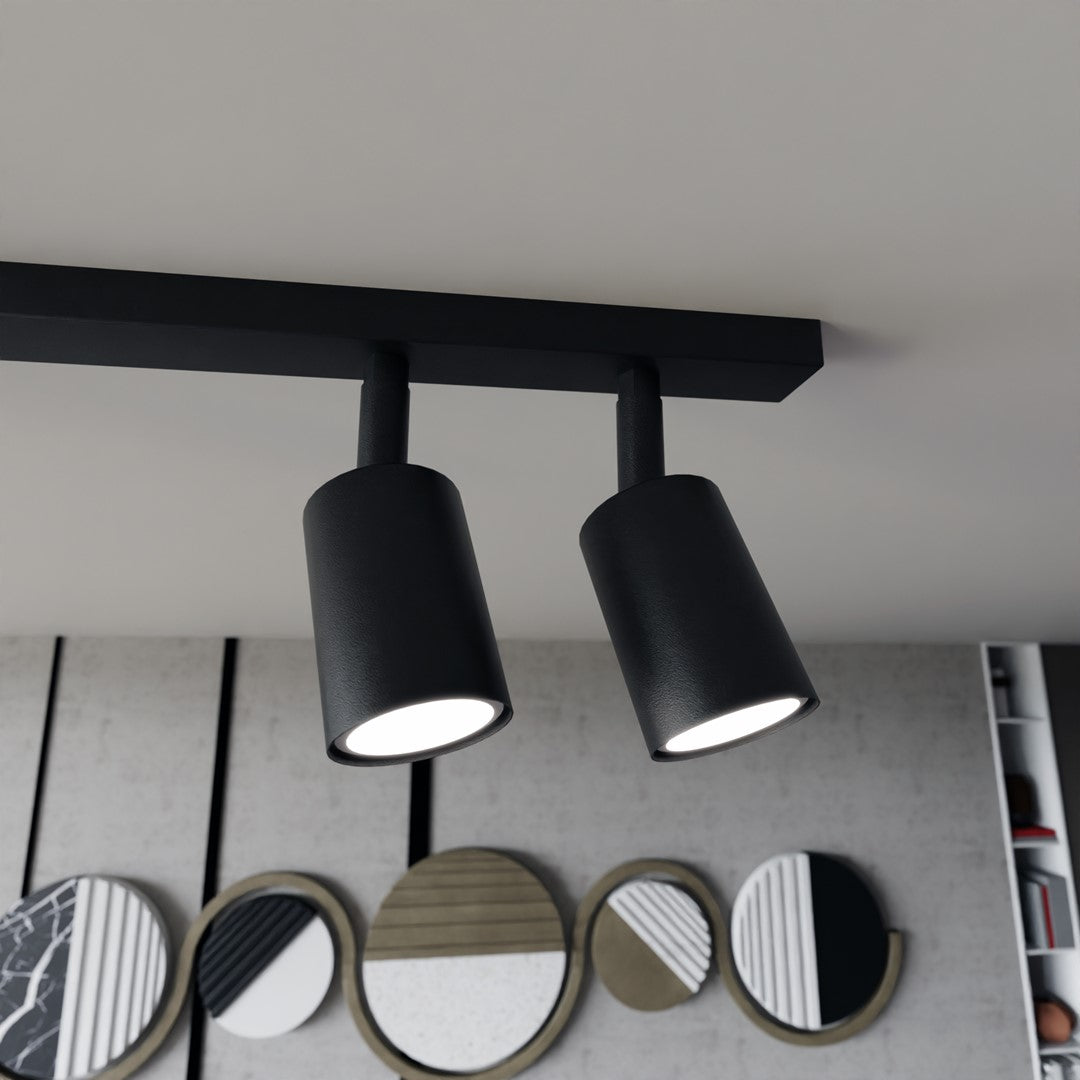 Plafoniera FLASH 4 neagra