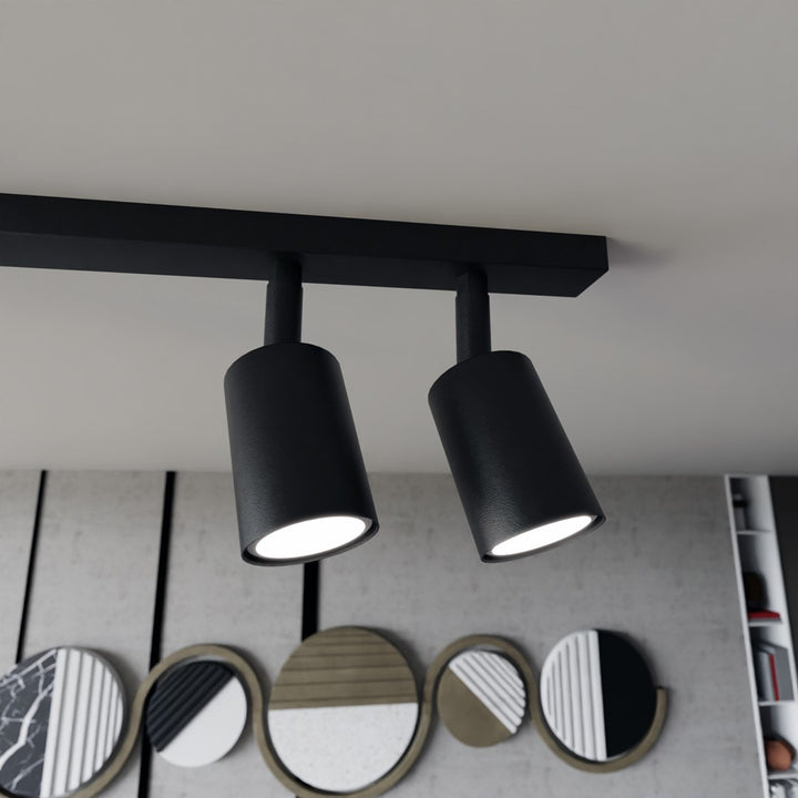 Plafoniera FLASH 4 neagra