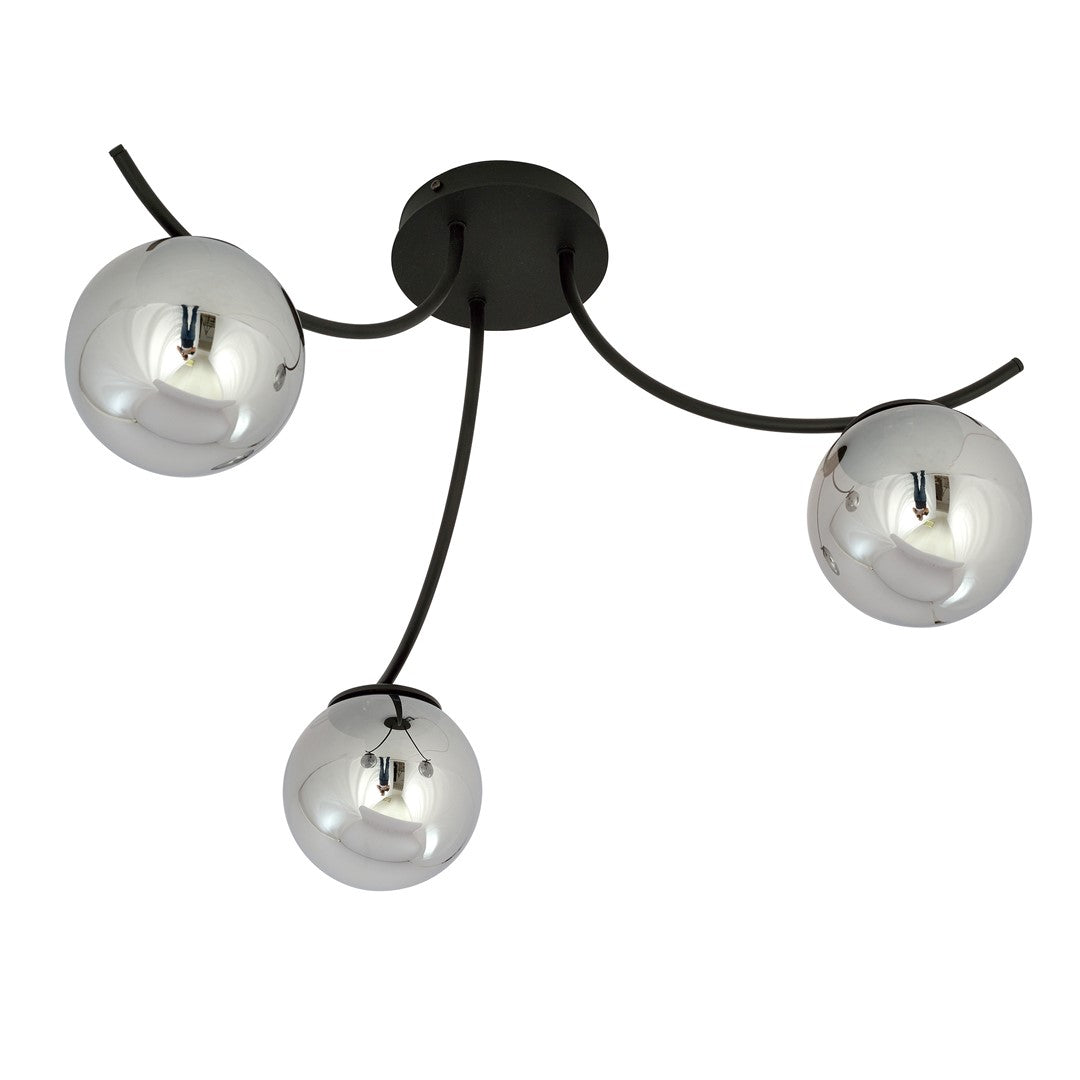 Lustra BOSTON 3 neagra/grafit