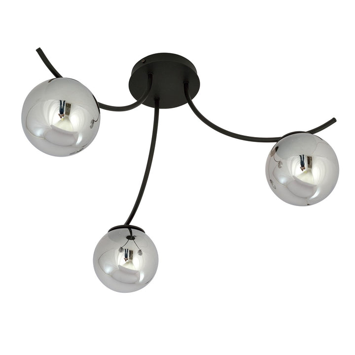 Lustra BOSTON 3 neagra/grafit