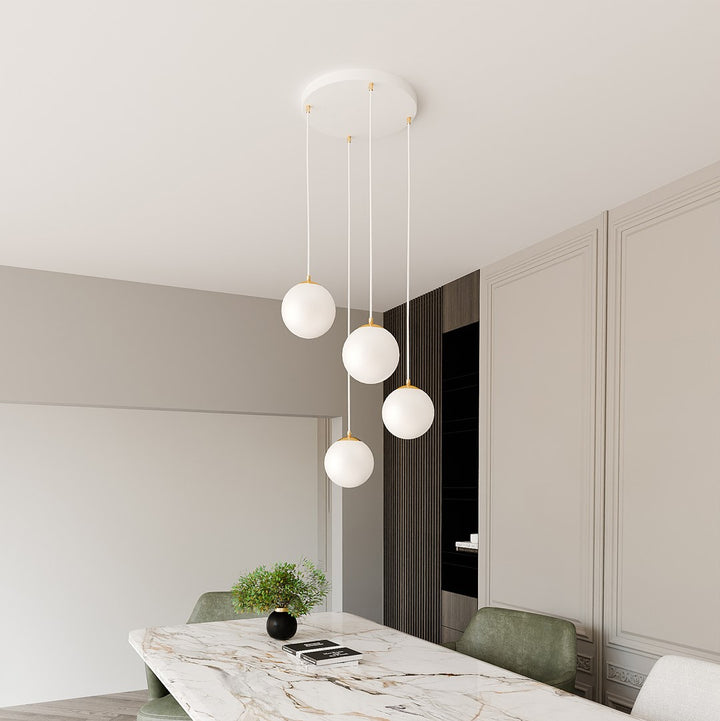 Lustra suspendata ROYAL 4 alba