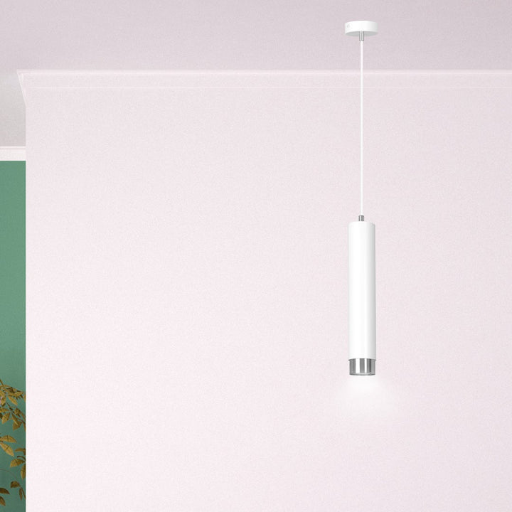 Pendul KIBO 1 alb cu crom