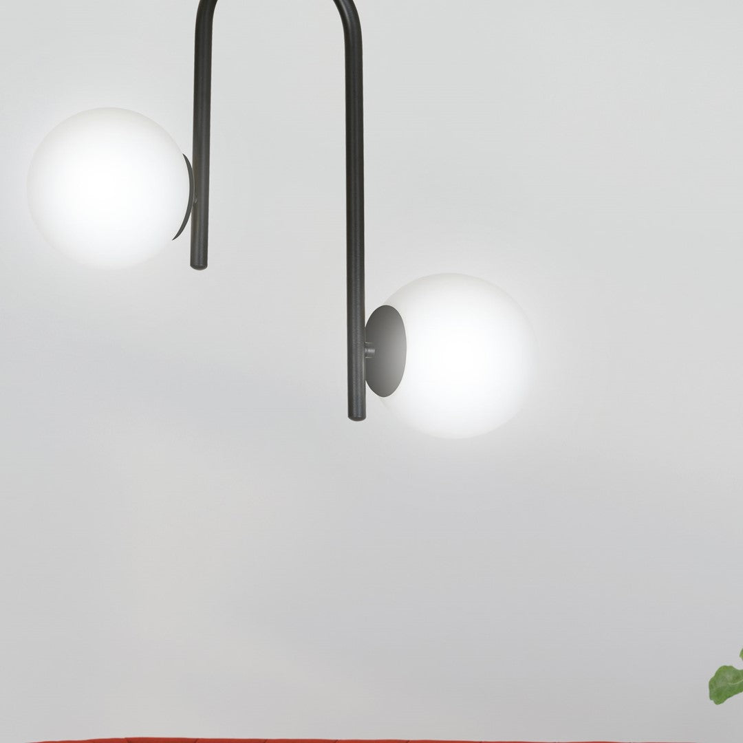 Plafoniera KALF 2 neagra
