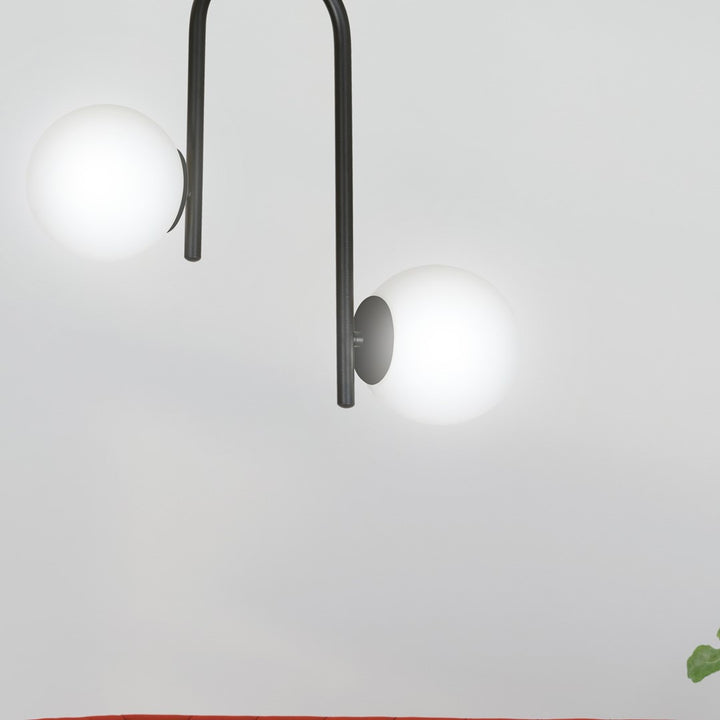 Plafoniera KALF 2 neagra