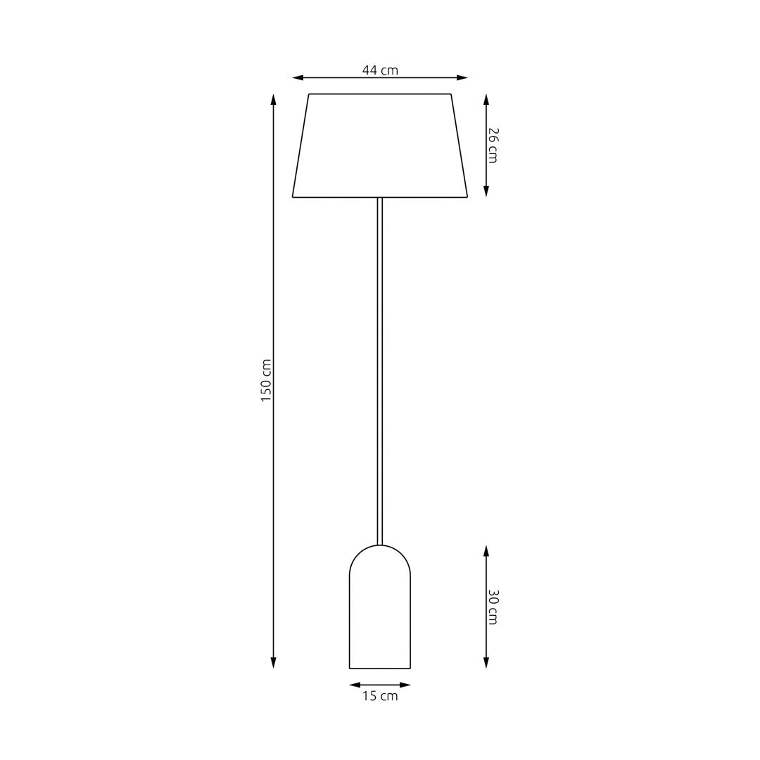 Lampa de podea PEARL LP BEIGE