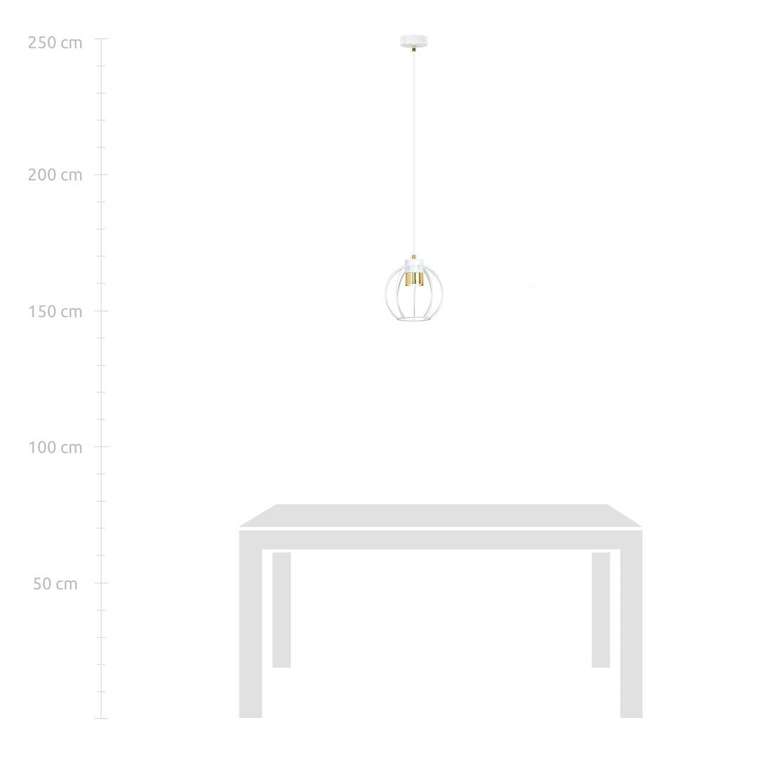 Pendul AJAX 1 alba/auriu