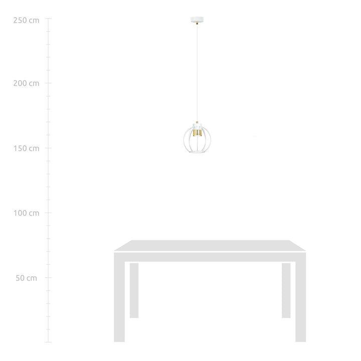 Pendul AJAX 1 alba/auriu