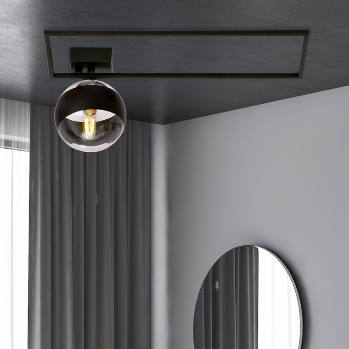Plafoniera IMAGO 1A cu dunga neagra