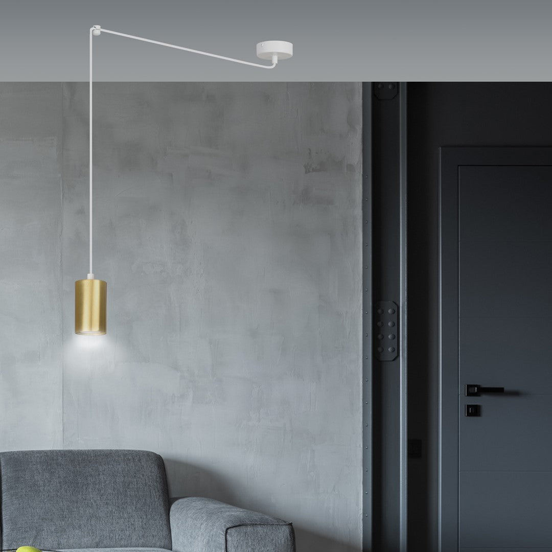 Pendul TRAKER 1 alb uc auriu