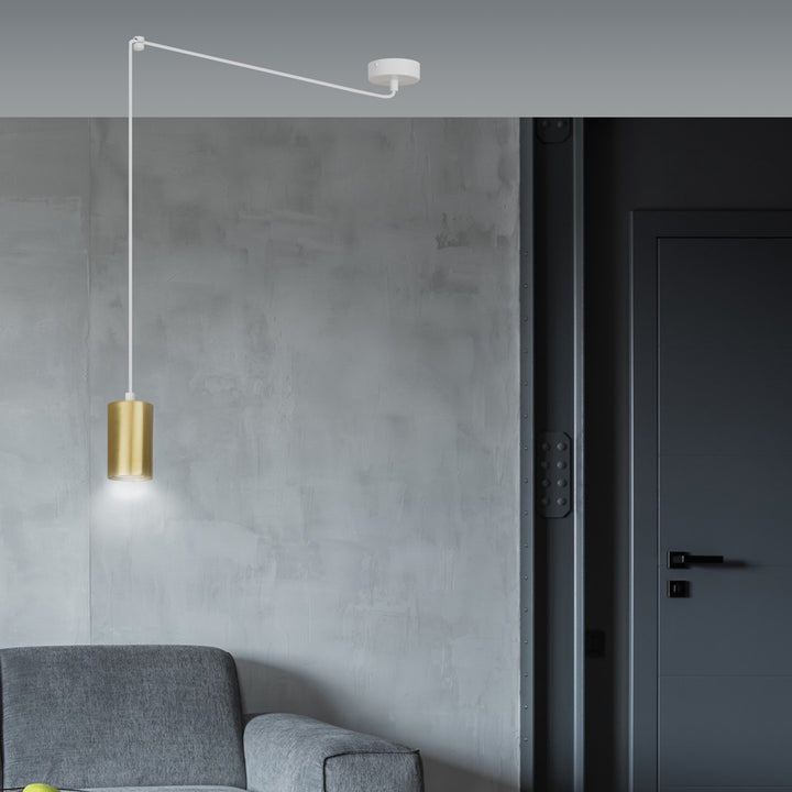 Pendul TRAKER 1 alb uc auriu