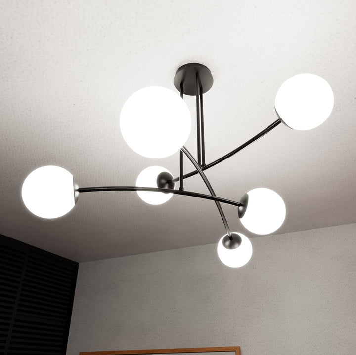Lustra HALLDOR 6 neagra