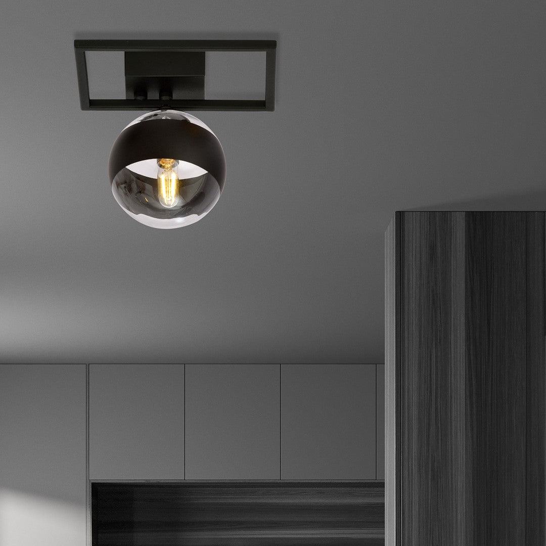 Plafoniera IMAGO 1E cu dunga neagra