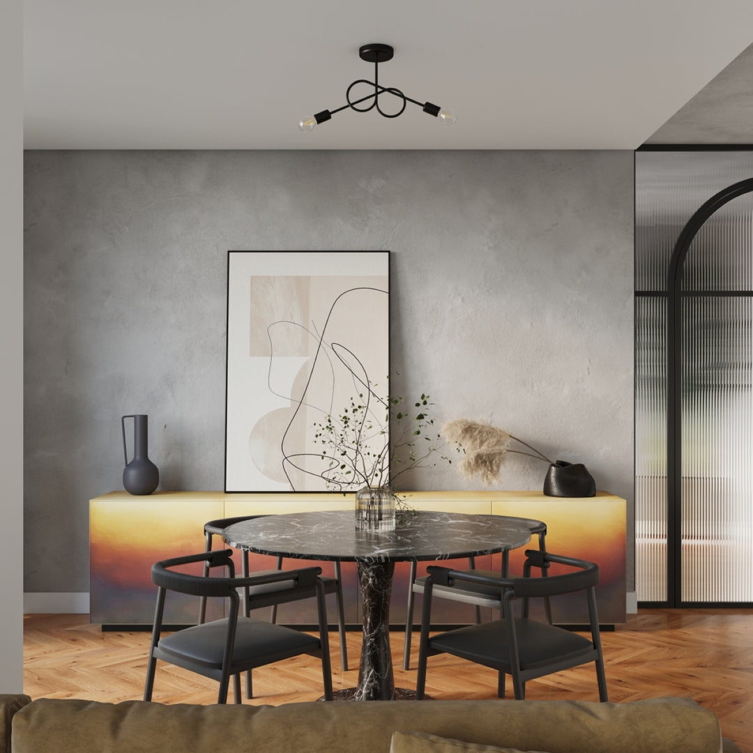 Lustra LOOP 2 negru