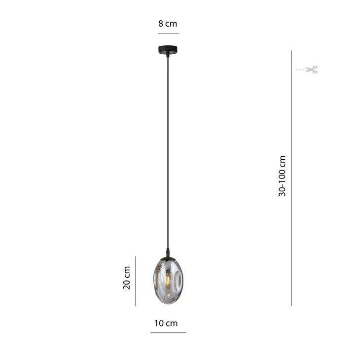 Pendul ASTRAL 1 negru GRAFIT