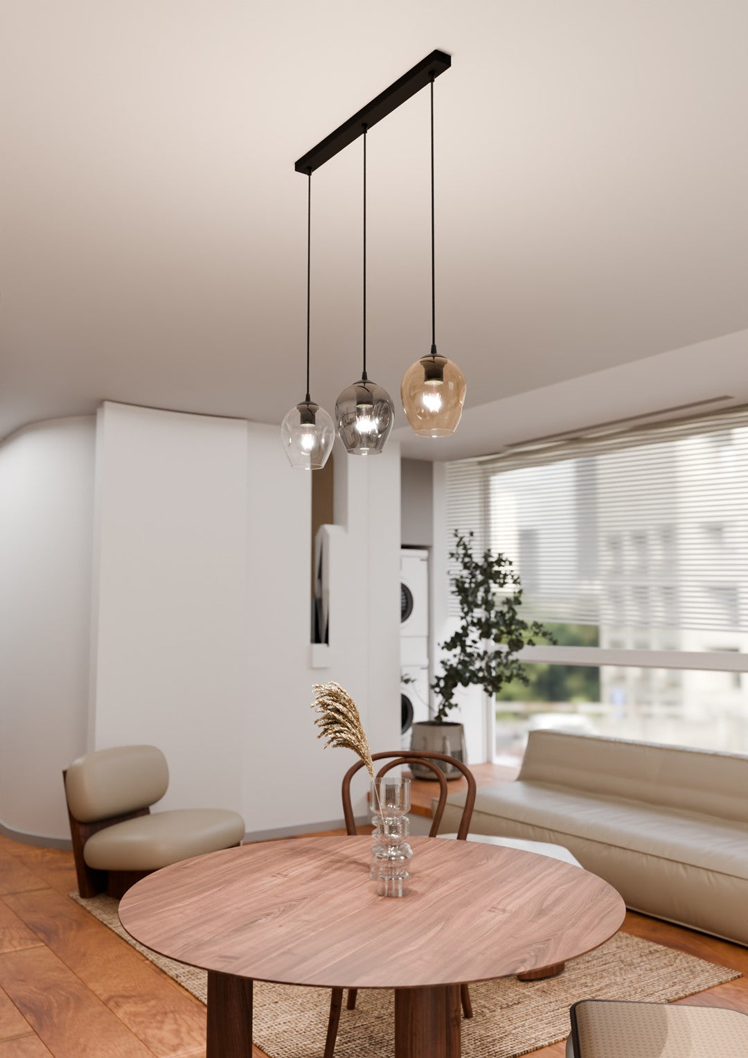 Lustra suspendata ISTAR 3 neagra MIX
