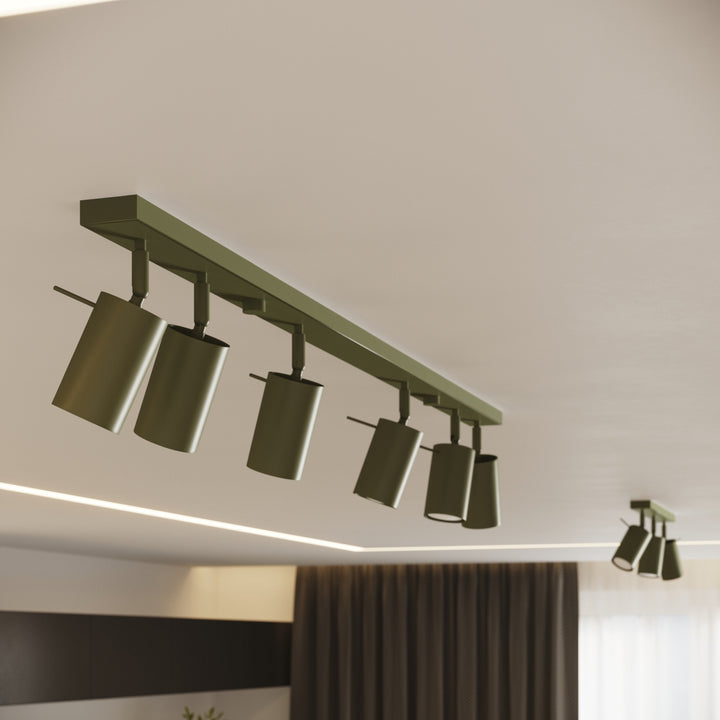 Aplica de perete tip spot ajustabila RING verde masliniu